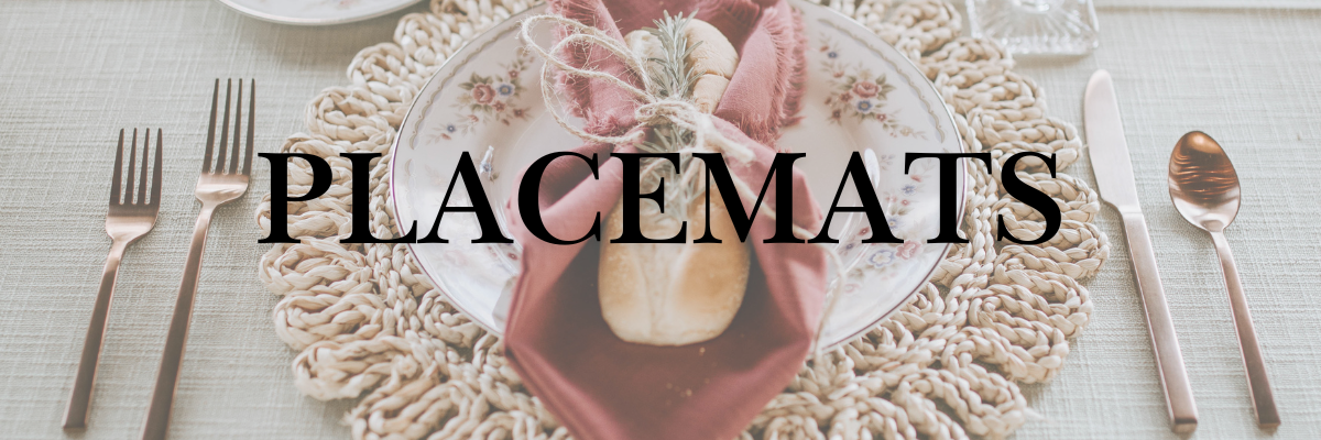 Enhance your dining with our stylish tabletop placemats. Explore a variety of designs, from modern to seasonal. Durable, easy-to-clean, and perfect for any occasion. Shop now for the best placemats to elevate your table setting.