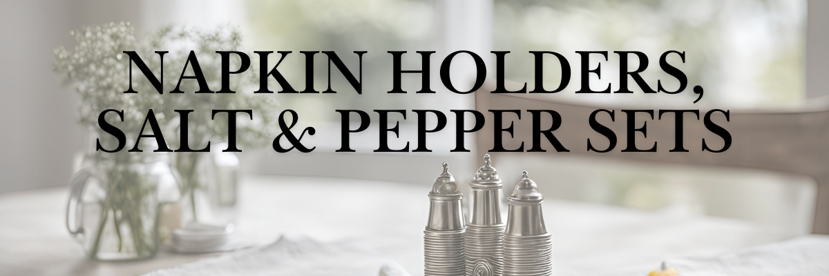 napkin holder with salt and pepper