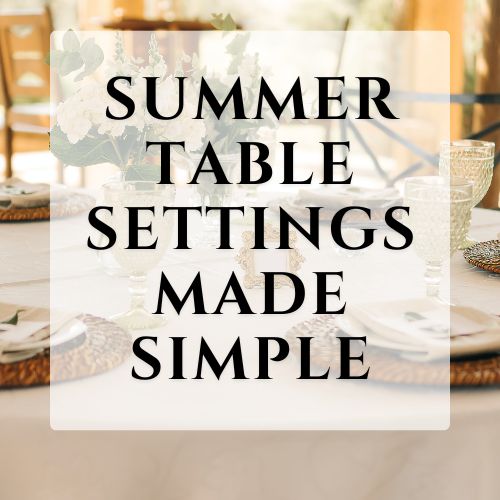 Creative Summer Table Inspirations for DIY Setting Ideas