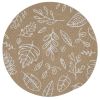 LEAF ROUND PLACEMAT STONE