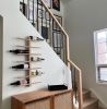 Unique Vertical Oak Wine Rack