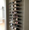 Unique Vertical Oak Wine Rack