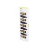 Align 9 Bottle Black Wrought Iron Wall Mounted Wine Rack – Modern Vertical Display