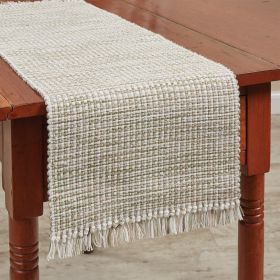 BASKET WEAVE TABLE RUNNER 36" L - MEADOW