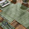 BASKETWEAVE PLACEMAT - EVERGREEN