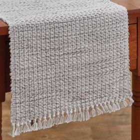 BASKETWEAVE TABLE RUNNER - 36"L - COTTON
