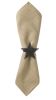 BLACK STAR NAPKIN RING