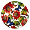 Butterflies Large Round Birchwood Tray