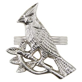 CARDINAL NAPKIN RING SILVER FINISH