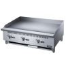 3-Burner Commercial Griddle in Stainless Steel with 4 legs
