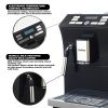 Fully Automatic Espresso Machine w/ Milk Frother; Black