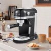 20 Bar Espresso Machine , 1350W High Performance, 1.4 detachable transparent water tank, Thermo block beating system,With safety valve
