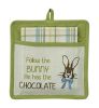 FOLLOW THE BUNNY POCKET POTHOLDER SET