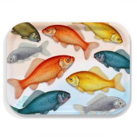 Goldfish Medium Rectangular Birchwood Tray