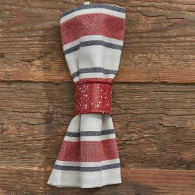 GRANITE ENAMELWARE NAPKIN RING - RED