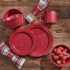 GRANITE ENAMELWARE NAPKIN RING - RED