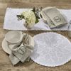 KADIA ROUND LACE PLACEMAT - WHITE