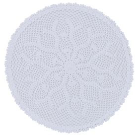 KADIA ROUND LACE PLACEMAT - WHITE
