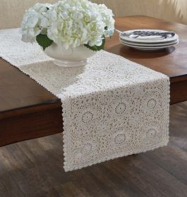 Lace Table Runner - 54"L - Cream