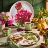 Nasturtiums Large Round Birchwood Tray