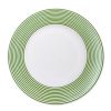 Newport Stripe Rimmed Dinner Plate - Green