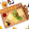 Premium Wooden Cheese Board Set with Knife and Fork