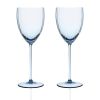 Quinn White Wine Glasses, Set of 2 - Blue
