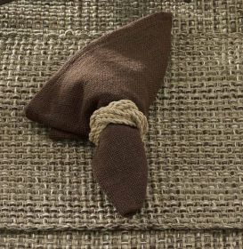 TWEED NAPKIN RING - ESPRESSO
