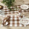 WICKLOW BACKED PLACEMAT-BROWN AND CREAM
