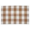 WICKLOW BACKED PLACEMAT-BROWN AND CREAM