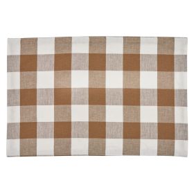 WICKLOW BACKED PLACEMAT-BROWN AND CREAM