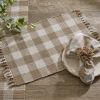 WICKLOW CHECK PLACEMAT - NATURAL
