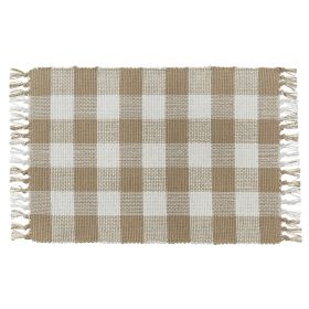WICKLOW CHECK PLACEMAT - NATURAL