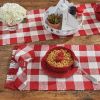 WICKLOW CHECK PLACEMAT - RED&CREAM