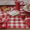 WICKLOW CHECK PLACEMAT - RED&CREAM
