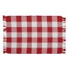 WICKLOW CHECK PLACEMAT - RED&CREAM