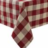 WICKLOW CHECK TABLECLOTH - GARNET