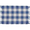 WICKLOW CHECK YARN PLACEMAT - CHINA BLUE