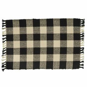 WICKLOW YARN PLACEMAT - BLACK