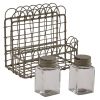 ZINC WIRE SALT & PEPPER CADDY
