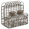 ZINC WIRE SALT & PEPPER CADDY