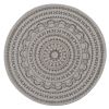ZURI MEDALLION PRINTED ROUND PLACEMAT - MUSHROOM