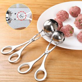 Stainless Steel Meatball Maker Clip Fish Meat Ball Rice Ball Making Mold Form Tool Kitchen Accessories Gadgets Cuisine (Product Size: L)