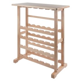 Wood Vinny 24-Bottle Wine Rack, Espresso, Espresso Finish (Item Color: Natural)