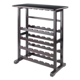 Wood Vinny 24-Bottle Wine Rack, Espresso, Espresso Finish (Item Color: Espresso)