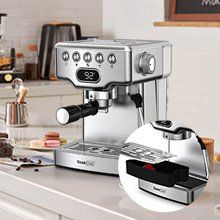 20 Bar Espresso Machine with Milk Frother for Home Brewing (Item Color: Silver)