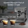 20 Bar Espresso Machine with Milk Frother for Home Brewing