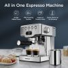 20 Bar Espresso Machine with Milk Frother for Home Brewing