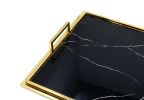 Serving Tray with Handles & Marble Design – Medium or Large